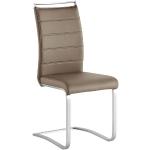 Braune Moderne MCA furniture Pescara Schwingstühle aus Kunstleder Breite 0-50cm, Höhe 100-150cm, Tiefe 50-100cm 