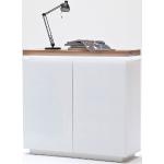 Reduzierte Weiße MCA furniture Romina Sideboards matt aus Eiche Breite 100-150cm, Höhe 100-150cm, Tiefe 0-50cm 
