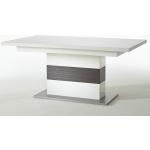 Graue MCA furniture Trento Kulissentische aus Melamin ausziehbar Breite 100-150cm, Höhe 100-150cm, Tiefe 50-100cm 