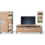 Anthrazitfarbene MCA furniture Wohnzimmermöbel furniert aus Massivholz Breite 50-100cm, Höhe 150-200cm, Tiefe 0-50cm 