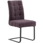 Lila Gesteppte Moderne MCA furniture Schwingstühle aus Textil Breite 0-50cm, Höhe 50-100cm, Tiefe 50-100cm 