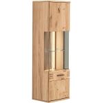 Reduzierte MCA furniture Glasschränke aus Massivholz Breite 0-50cm, Höhe 100-150cm, Tiefe 0-50cm 