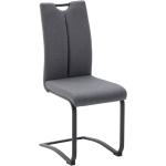 Anthrazitfarbene MCA furniture Schwingstühle matt aus Polyester Breite 0-50cm, Höhe 100-150cm, Tiefe 50-100cm 
