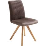 Braune Moderne MCA furniture Drehstühle geölt aus Kunstleder Breite 50-100cm, Höhe 50-100cm, Tiefe 50-100cm 