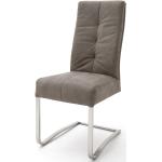 Sandfarbene Moderne MCA furniture Freischwinger Stühle Breite 0-50cm, Höhe 100-150cm, Tiefe 50-100cm 2-teilig 