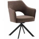 Schwarze MCA furniture Drehsessel Matte aus Stoff Breite 0-50cm, Höhe 0-50cm, Tiefe 0-50cm 