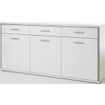 Weiße MCA furniture Trento Sideboards Hochglanz aus Metall Breite 150-200cm, Höhe 50-100cm, Tiefe 0-50cm 