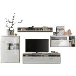 Reduzierte Weiße Moderne MCA furniture Trento Holz-Wohnwände aus Holz Breite 350-400cm, Höhe 150-200cm, Tiefe 50-100cm 