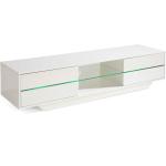 Weiße Moderne MCA furniture TV-Lowboards & Fernsehtische aus Glas mit Schublade 