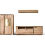 Hellbraune Rustikale MCA furniture Holz-Wohnwände aus Eiche 