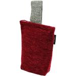 McAlister Textiles Alston Chenille | Designer Türstopper in Rot mit Grau | Deko Boden Türsack, Keil