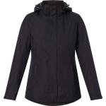 Schwarze Atmungsaktive McKINLEY 3-in-1 Jacken mit Klettverschluss aus Polyester für Damen Größe L 