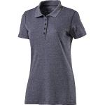 Marineblaue Melierte Kurzärmelige McKINLEY Kurzarm-Poloshirts für Damen Größe S 