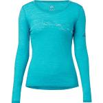 Marineblaue Langärmelige McKINLEY T-Shirts für Damen Größe XS 