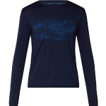 Marineblaue Langärmelige McKINLEY T-Shirts für Herren Größe 3 XL 