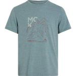 Grüne Melierte Sportliche Kurzärmelige McKINLEY T-Shirts für Herren Größe XL für den für den Winter 