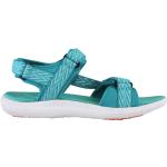 Aquablaue Outdoor-Sandalen mit Klettverschluss in Schmalweite aus Textil leicht für Damen Größe 39 für den für den Sommer 