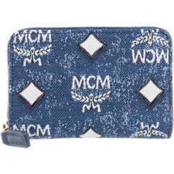MCM Portemonnaie - Aren Zipped Wallet Xmini - Gr. unisize - in Blau - für Damen