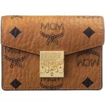 Braune MCM Visetos Mini Geldbörsen aus Textil für Damen 