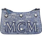 Blaue Vintage MCM Mini-Bags mit Reißverschluss für Damen 