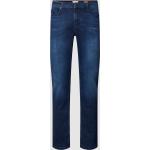 Blaue McNeal 5-Pocket Jeans mit Meer-Motiv aus Baumwolle für Herren Weite 34, Länge 36 