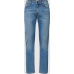 Blaue McNeal Slim Fit Jeans mit Reißverschluss aus Baumwolle für Herren Weite 32, Länge 32 