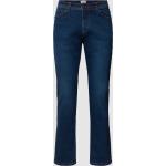 Blaue McNeal Slim Fit Jeans mit Reißverschluss aus Baumwolle für Herren Weite 33, Länge 30 