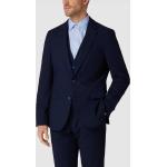 Marineblaue Melierte McNeal Businesskleidung aus Polyester für Herren Übergröße 