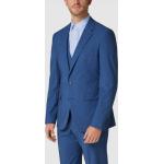 Blaue Melierte McNeal Businesskleidung aus Polyester für Herren Größe M 