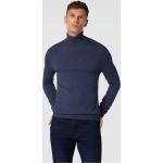 Reduzierte Marineblaue Unifarbene McNeal Rollkragen Kaschmir-Pullover aus Wolle für Herren Größe M 