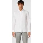 Weiße Unifarbene McNeal Kentkragen Hemden mit Kent-Kragen aus Leinen für Herren Größe XL 