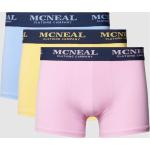 Fliederfarbene Unifarbene McNeal Herrenunterhosen aus Baumwolle Größe M 3-teilig 
