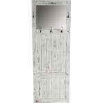 Weiße Shabby Chic MCW Garderoben & Garderobenmöbel aus Holz Breite 100-150cm, Höhe 100-150cm, Tiefe 0-50cm 
