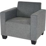 Graue Moderne MCW Runde Lounge Sessel aus Textil Breite 100-150cm, Höhe 100-150cm, Tiefe 0-50cm 