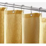 Senfgelbe Textil-Duschvorhänge aus Textil 