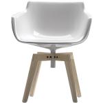 Reduzierte Weiße MDF Italia Designer Stühle aus Massivholz Breite 50-100cm, Höhe 50-100cm, Tiefe 50-100cm 