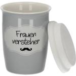 Mea Living Porzellan Coffee to Go Becher, Frauenversteher, 250 ml