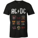Schwarze AC/DC Damenfanshirts Größe M 