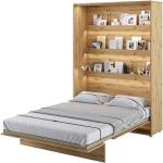 Braune Moderne Betten mit Matratze 140x200 