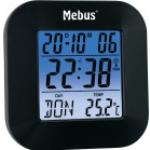 MEBUS 51510 - Funkwecker digital, Temperatur, Datum, schwarz MEBUS