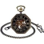 Reduzierte Mechanik Vintage Uhren & Antike Uhren aus Edelstahl mit römischen Zahlen mit Kunststoff-Uhrenglas für Herren 