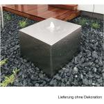 Moderne Quellbrunnen & Quellsteine matt aus Edelstahl LED beleuchtet 