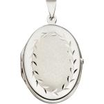 Silberne Ovale Foto Medaillons für Damen 