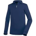 Medico Kinder Ski Shirt, blau, 116, 100% Baumwolle, Langarm, Rollkragen, Reißverschluss, blau, 116
