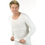 Weiße Langärmelige Medima Langarm-Unterhemden aus Angora für Herren Größe XXL 