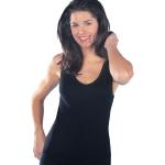 Schwarze Ärmellose Medima Damenträgerhemden & Damenachselhemden aus Seide Größe L für den für den Sommer 