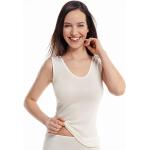 Weiße Ärmellose Medima Damenträgerhemden & Damenachselhemden aus Seide Größe L für den für den Sommer 