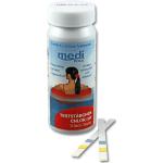 mediPOOL Teststäbchen Chlor/pH/Algenschutz 50 Stück Teststreifen, Teststrips
