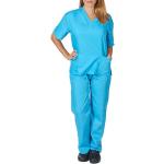 Himmelblaue Scrubs Arzt-Kostüme für Damen Größe M 