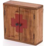 Rote Vintage DESIGN DELIGHTS Medizinschränke & Erste Hilfe Schränke aus Massivholz Breite 0-50cm, Höhe 0-50cm, Tiefe 0-50cm 